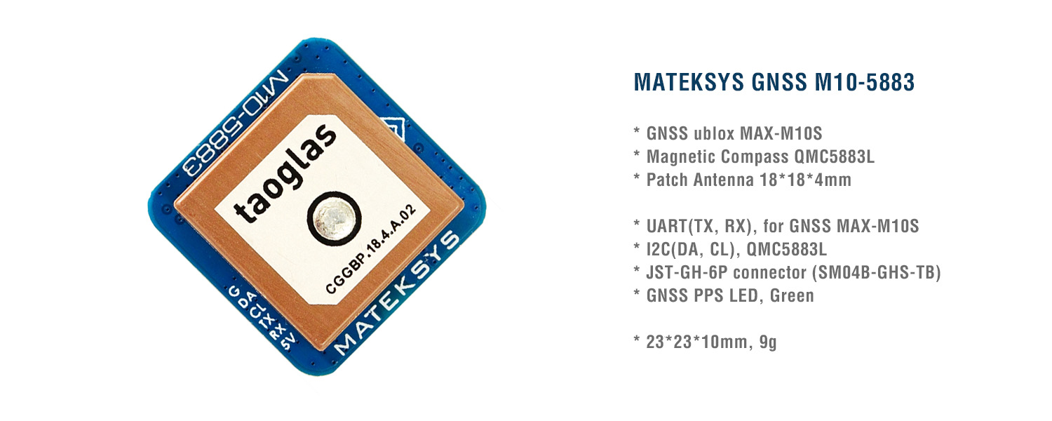 Matek M10-5883 GNSS & Compass